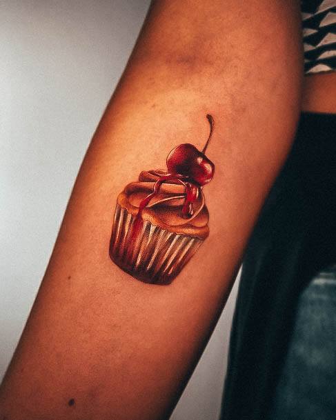 Womens Cupcake Tattoos