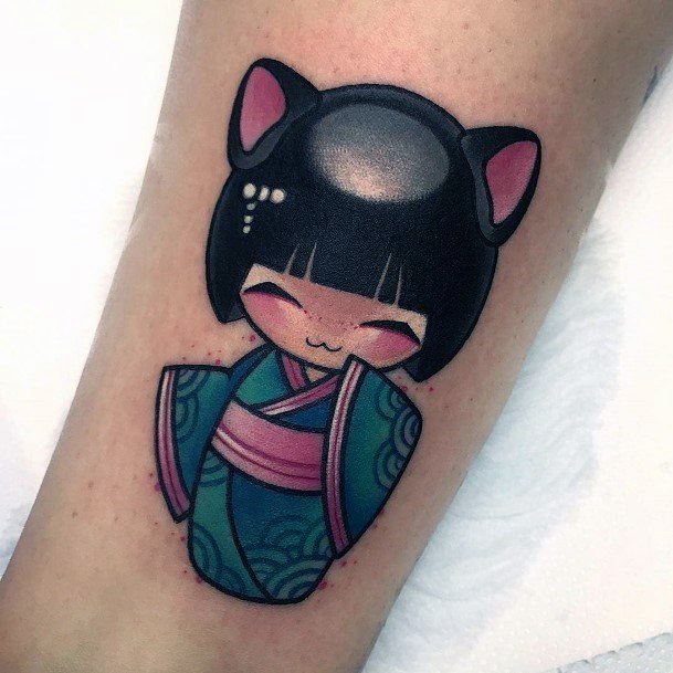 Womens Cute Japanese Character Tattoo