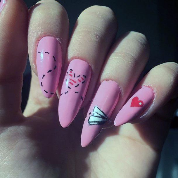 Womens Cute Romantic Nails