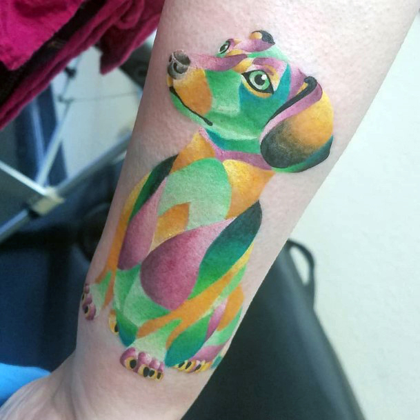 Womens Dachshund Super Tattoo Designs