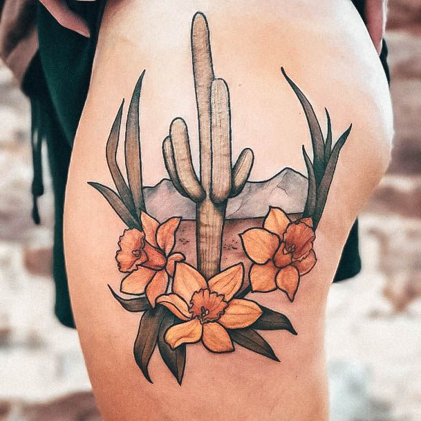 Womens Daffodil Tattoo Styles