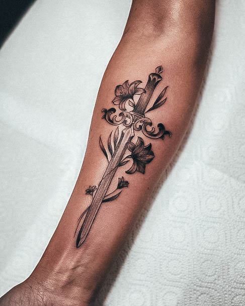 Womens Dagger Tattoo Design Ideas