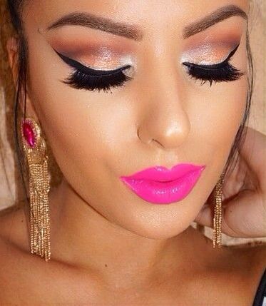 Womens Dahlia Pink Eye Makeup Looks Women