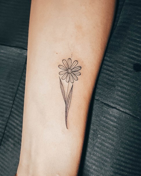 Womens Daisy Tattoo Design Ideas