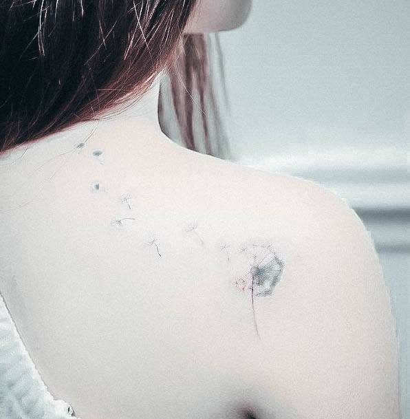 Womens Dandelion Tattoo Design Ideas