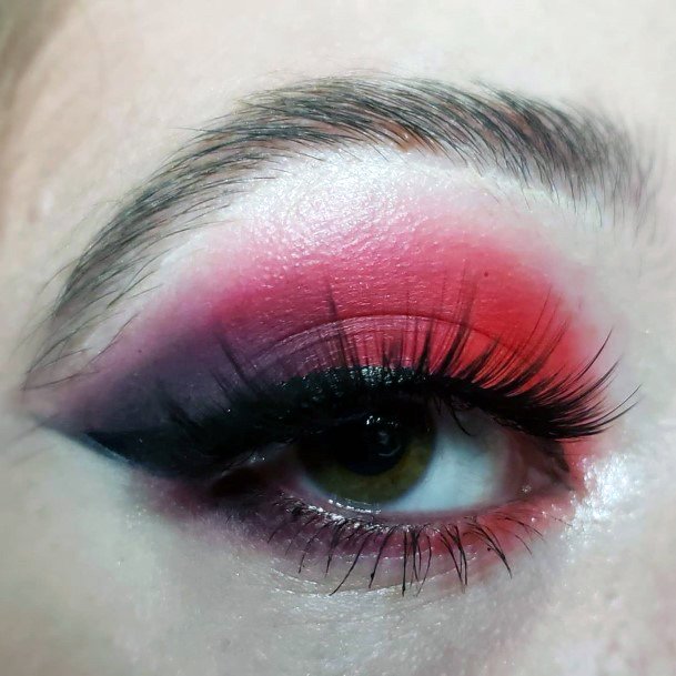 Womens Dark Cherry Red Eyeshadow