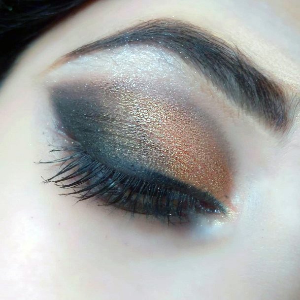 Womens Dark Edged Copper Eyeshadow