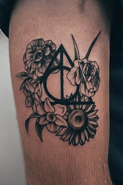 Womens Deathly Hallows Tattoo Styles