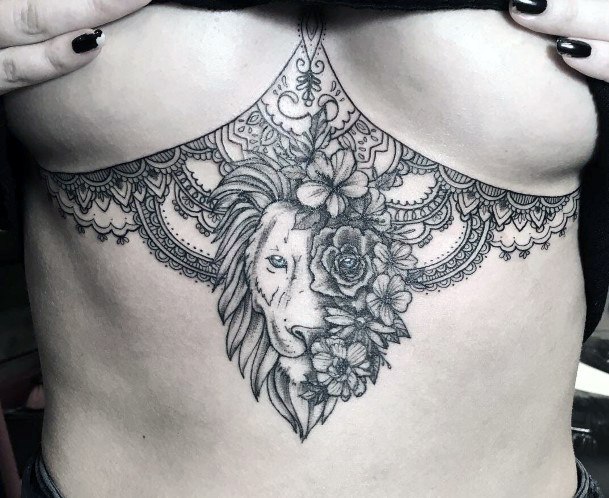 Womens Decorative Tattoo Underboob