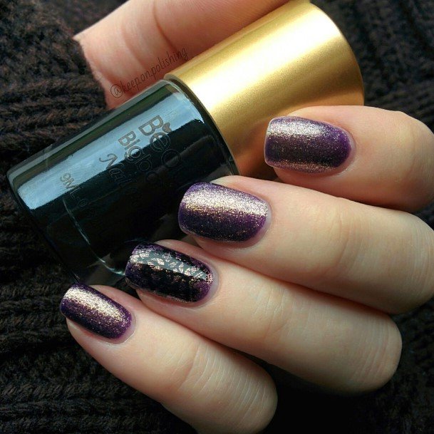 Womens Deep Purple Good Looking Nails