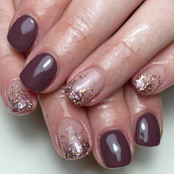 Womens Deep Purple Super Nail Designs