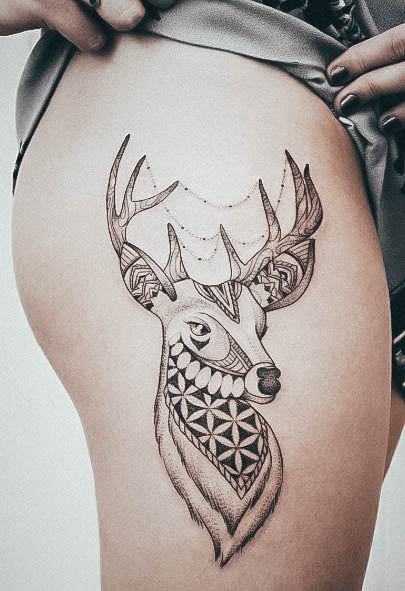 Womens Deer Tattoos