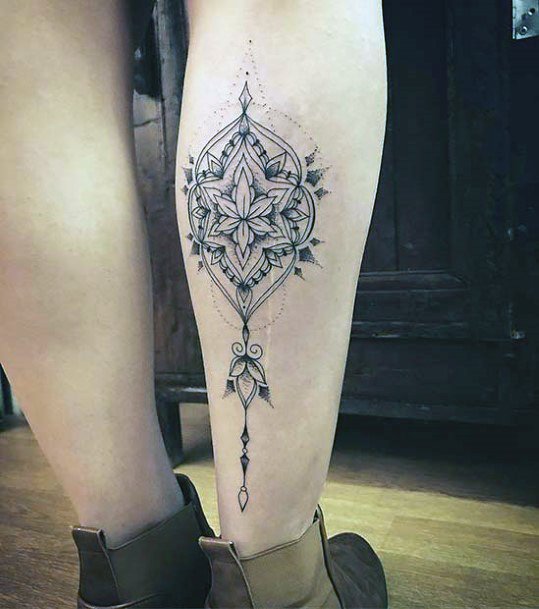 Womens Designer Tattoo Legs