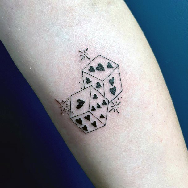 Womens Dice Super Tattoo Designs