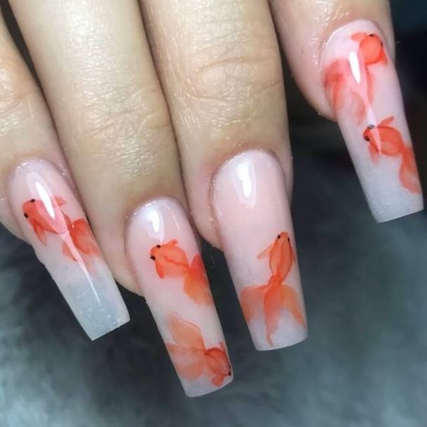 Womens Difish Fish Nail