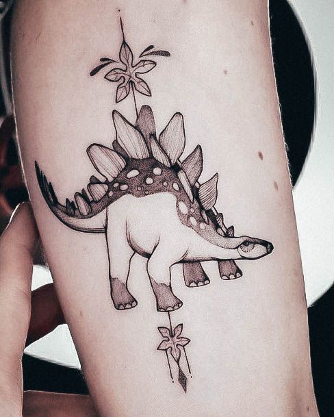 Womens Dinosaur Girly Tattoo Designs