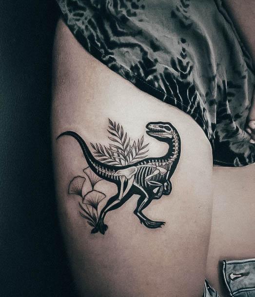 Womens Dinosaur Tattoo Body Art