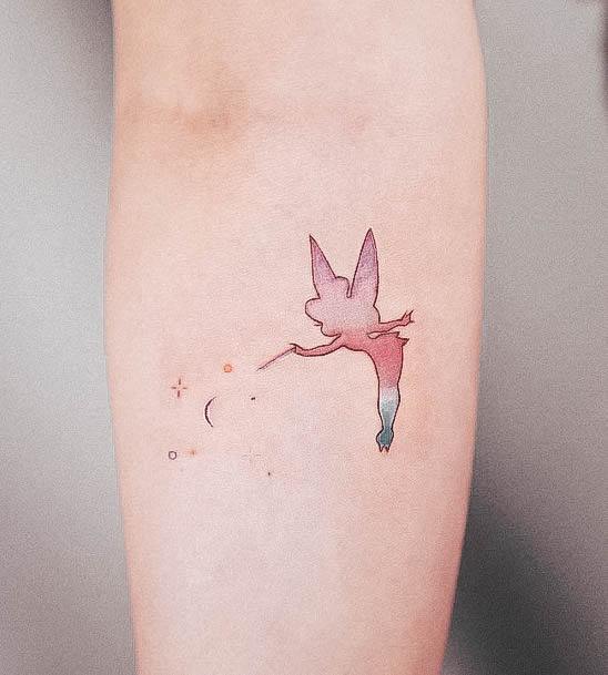 Womens Disney Tattoo Looks Small Forearm