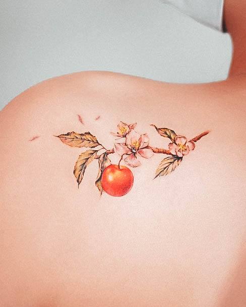 Womens Divine Apple Tattoo