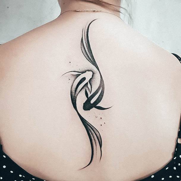 Womens Divine Fish Tattoo