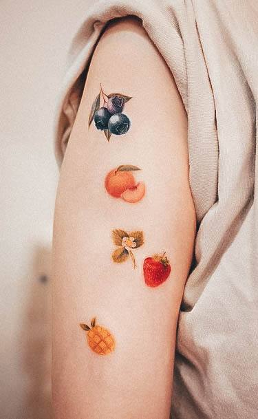 Womens Divine Food Tattoo