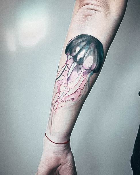 Womens Divine Jellyfish Tattoo