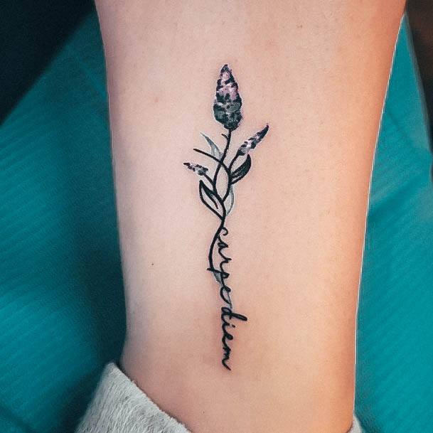 Womens Divine Lavender Tattoo