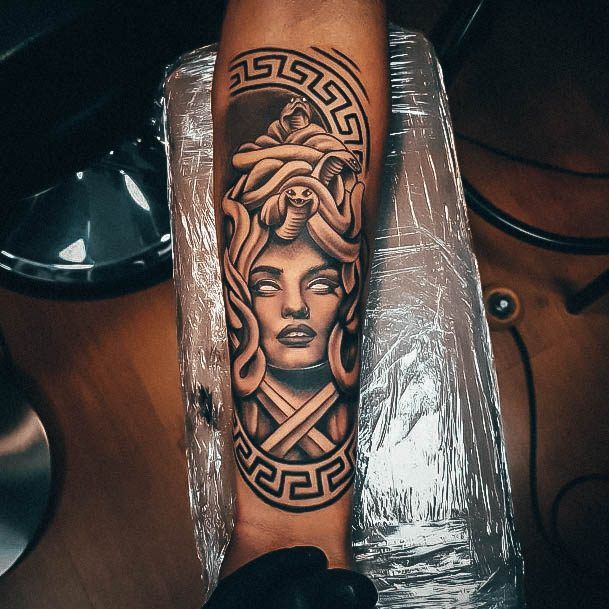 Womens Divine Medusa Tattoo