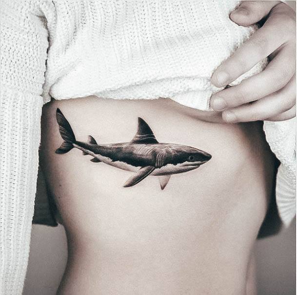 Womens Divine Shark Tattoo