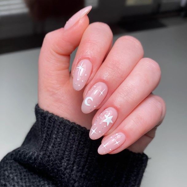 Womens Diwhite And Silver White And Silver Nail