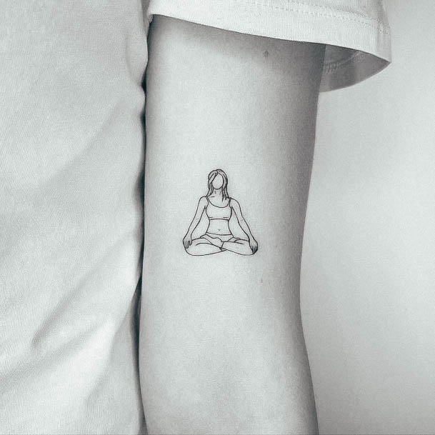 Womens Diyoga Yoga Tattoo