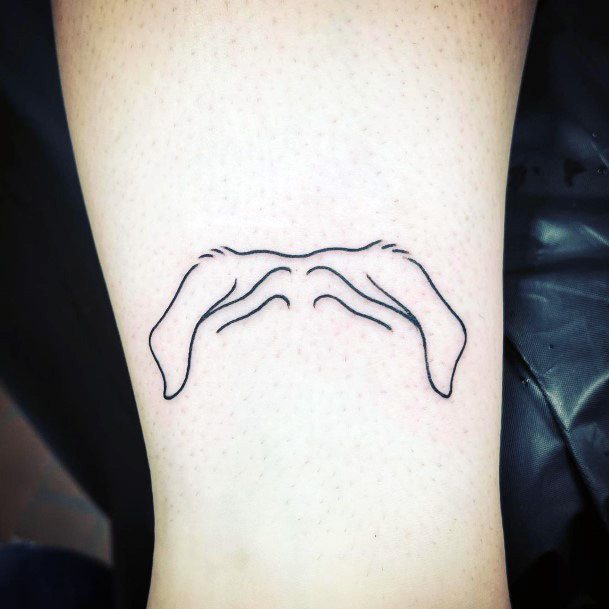 Womens Dog Ears Tattoo