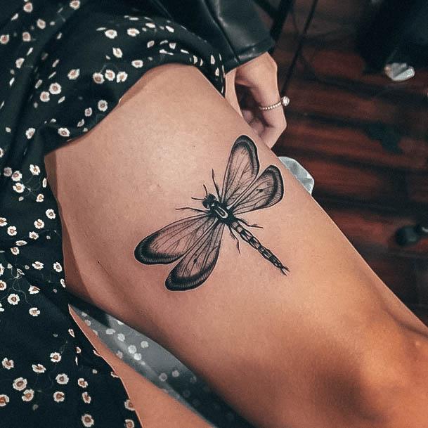 Womens Dragonfly Tattoos
