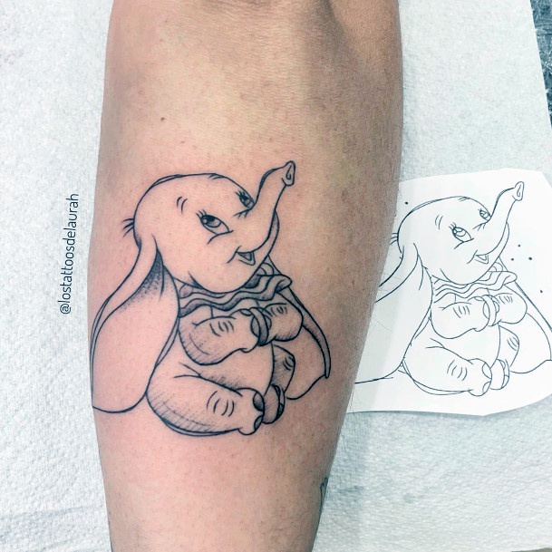Womens Dumbo Girly Tattoo Designs