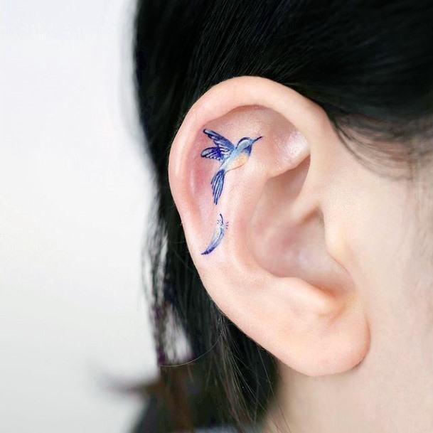 Womens Ear Good Looking Tattoos