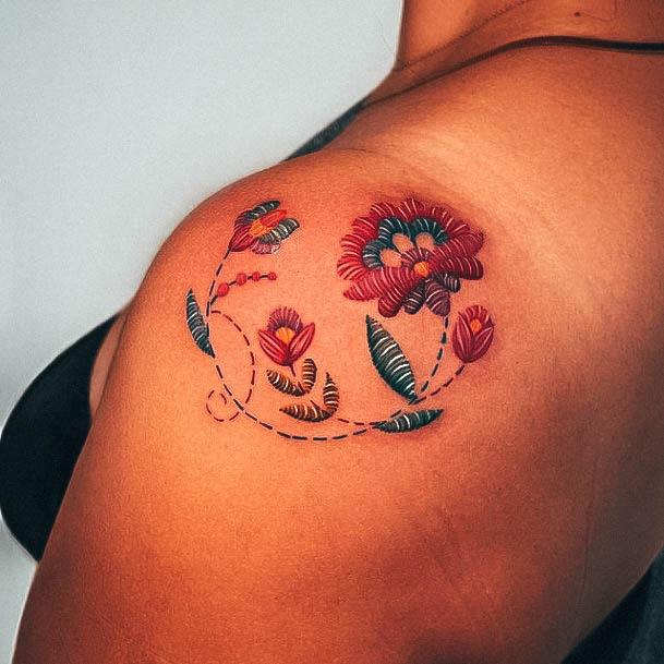 Womens Embroidery Tattoos