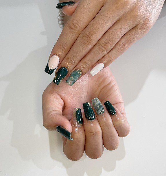 Womens Emerald Green Good Looking Nails