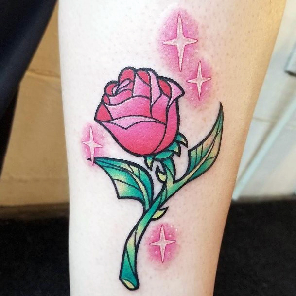 Womens Enchanted Rose Good Looking Tattoos