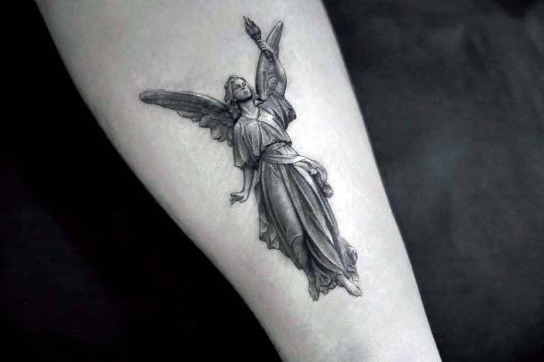 Womens Erotic Angel Tattoo