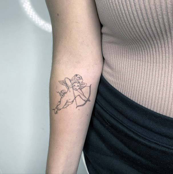 Womens Ethereal Angel Tattoo