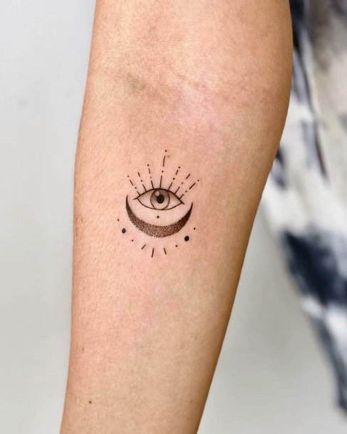 Womens Eye Tattoo On Hands