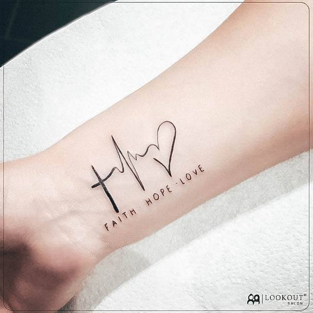 Top 100 Best Faith Hope Love Tattoos For Women - Corinthians Design Ideas