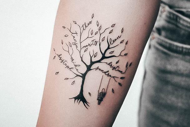 Womens Family Tree Good Looking Tattoos