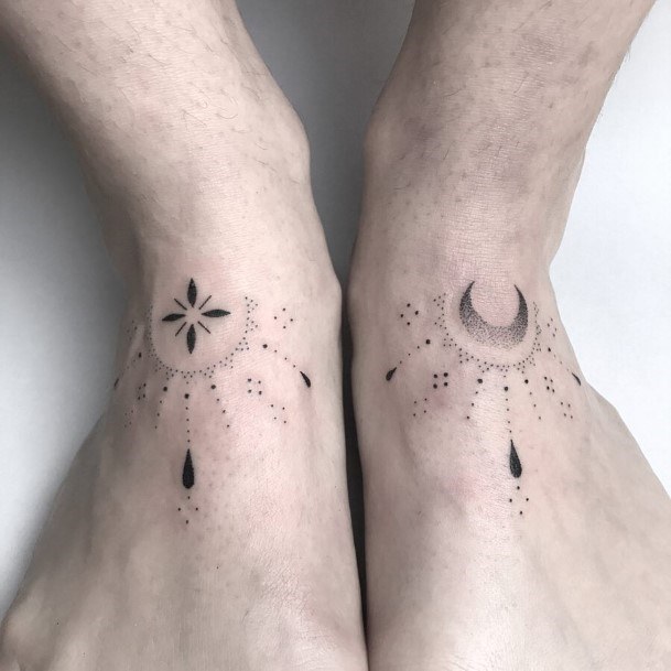 Womens Feet Matching Tattoo