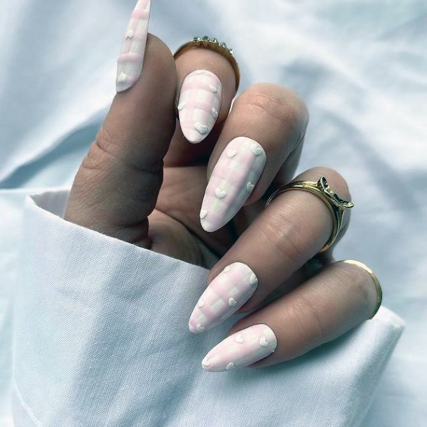 Womens Fingernail Art Embossed Nail