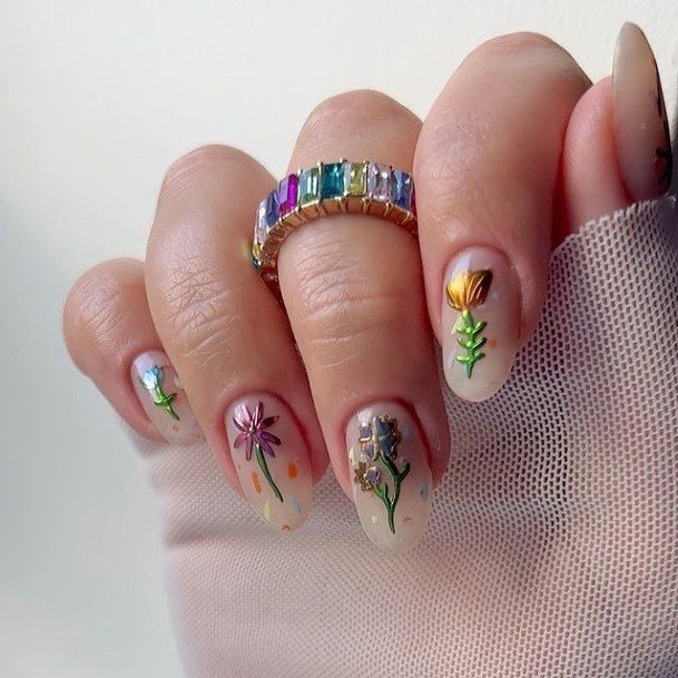 Womens Fingernail Art Funky Nail