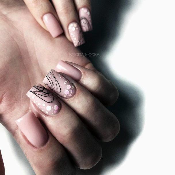 Womens Fingernail Art Tan Beige Dress Nail