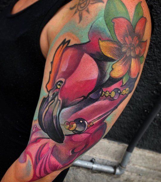 Womens Flamingo Tattoo Ideas