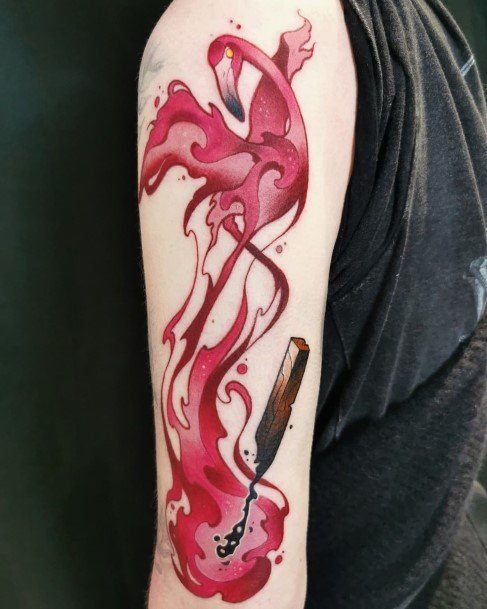 Womens Flamingo Tattoo Styles