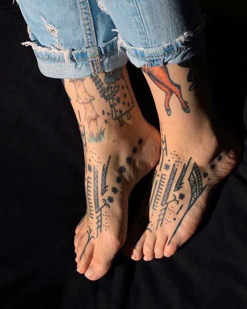 Womens Foot Tattoo